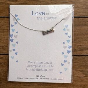 Brighton Silver “Love” Necklace
